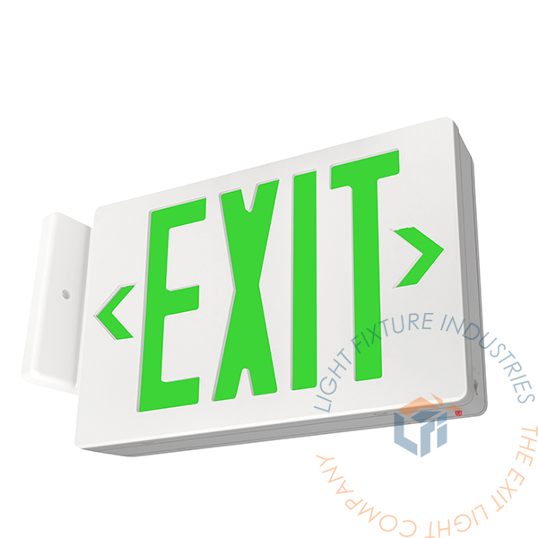 Exit Sign | Standard Green [LED-G] | Light Fixture Industries